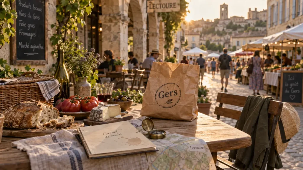 Activités Gers à Lectoure : marché local et pique-nique