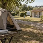 Camping dans le Gers pas cher : tente près des bastides, emplacement