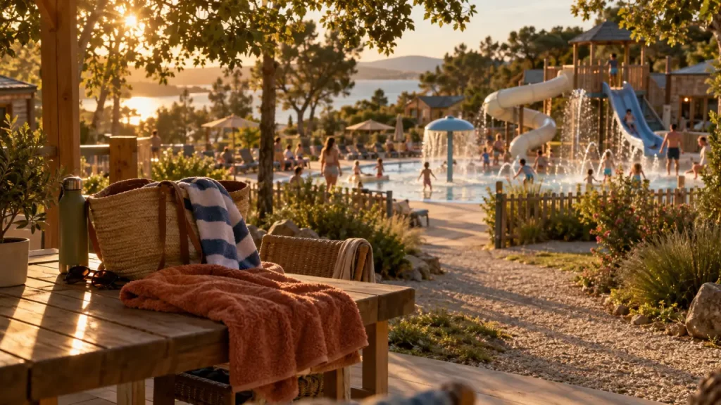 Camping avec parc aquatique dans le Gers : bassins et toboggans