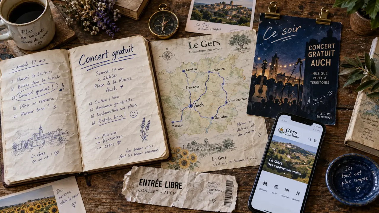 Concert gratuit ce soir Gers : infos et lieux à vérifier