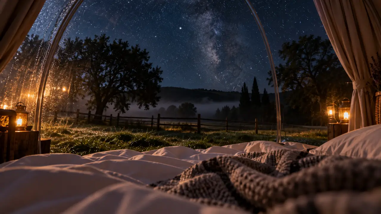 Dormir dans une bulle occitanie : ciel étoilé et intimité