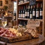 Enjolivin cave à vin barcelonne-du-gers : plateau apéritif et bouteille rafraîchie