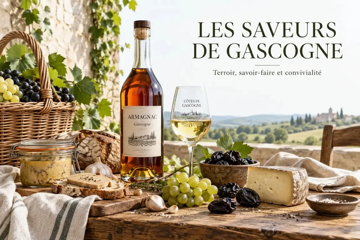 Gastronomie gasconne et produits locaux pendant un séjour dans le Gers