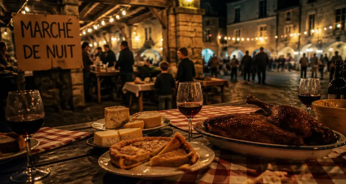 Marché nocturne Gers, dégustations gourmandes au cœur du Gers