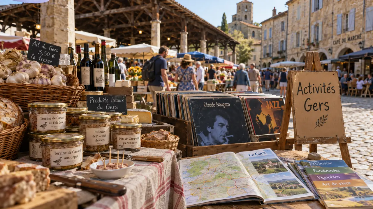 Activités gers ce week end : marché gersois sur place, produits locaux