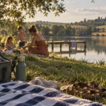 Base de loisirs de saint cricq : baignade au lac