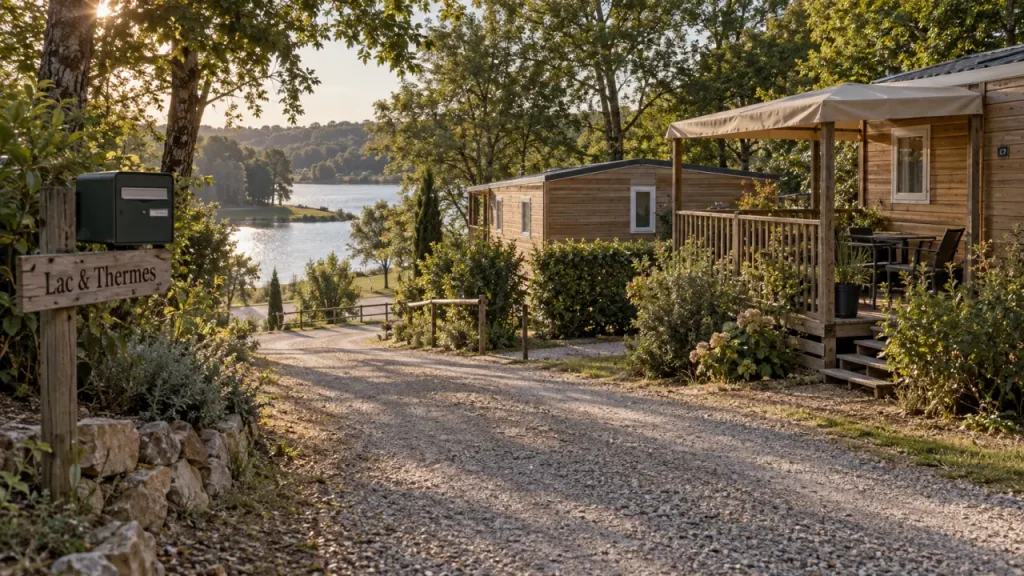 Camping barbotan près du lac de l’Uby et des thermes