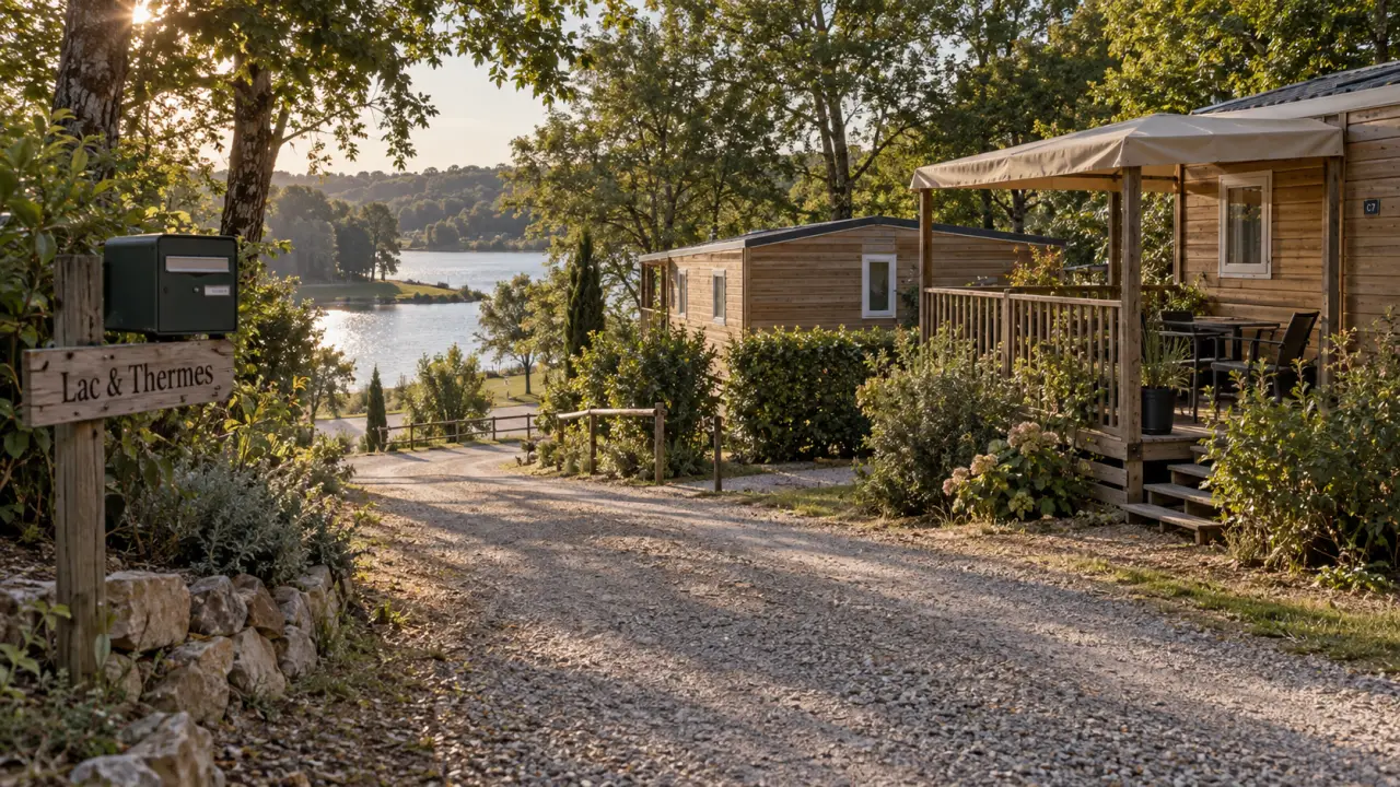 Camping barbotan près du lac de l’Uby et des thermes