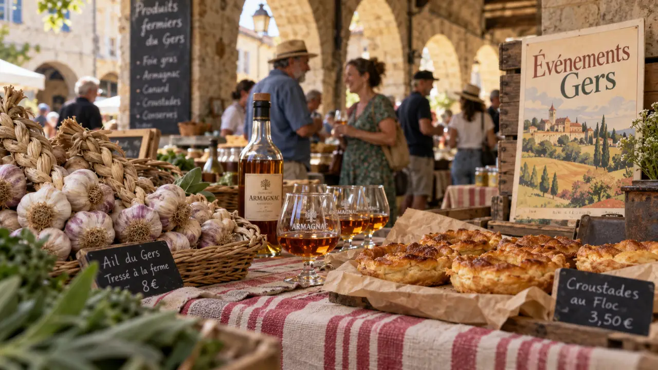 evenements gers ce week end : marché sous les arcades gersoises
