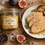 Foie gras de canard entier du gers en bocal IGP, tranches froides