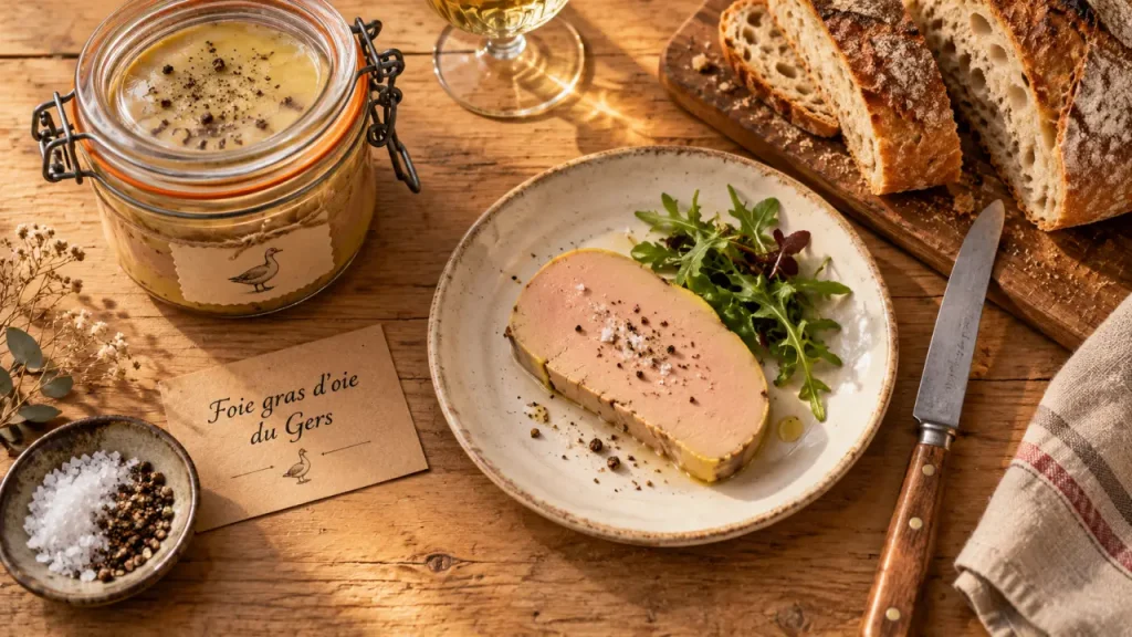 Foie gras d’oie du Gers : une texture fondante et des arômes plus délicats