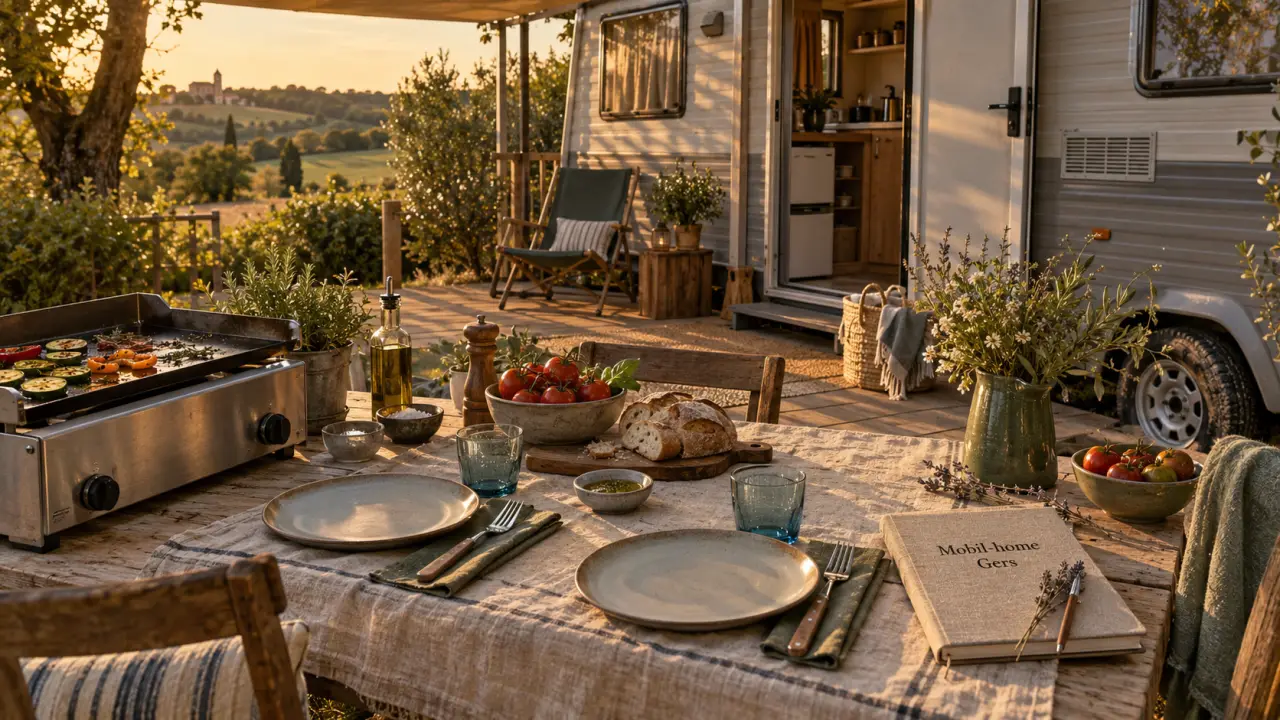Mobil home Gers en camping, villages, lacs et vignobles