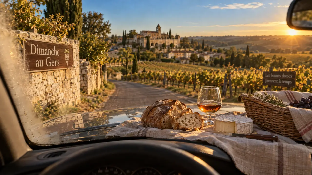 Où aller ce dimanche dans le Gers : pique-nique et Armagnac sur route