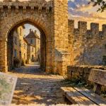 Larressingle, quel village visiter dans le Gers : porte et ruelle médiévales