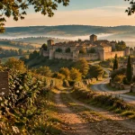 Sites à visiter dans le Gers : chemin vers village fortifié et nature