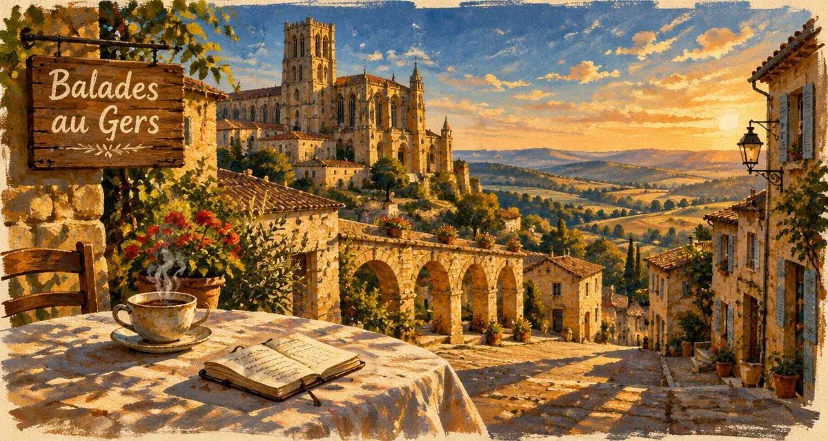 Villes du Gers à visiter : Auch et Lectoure, vue sur les bastides